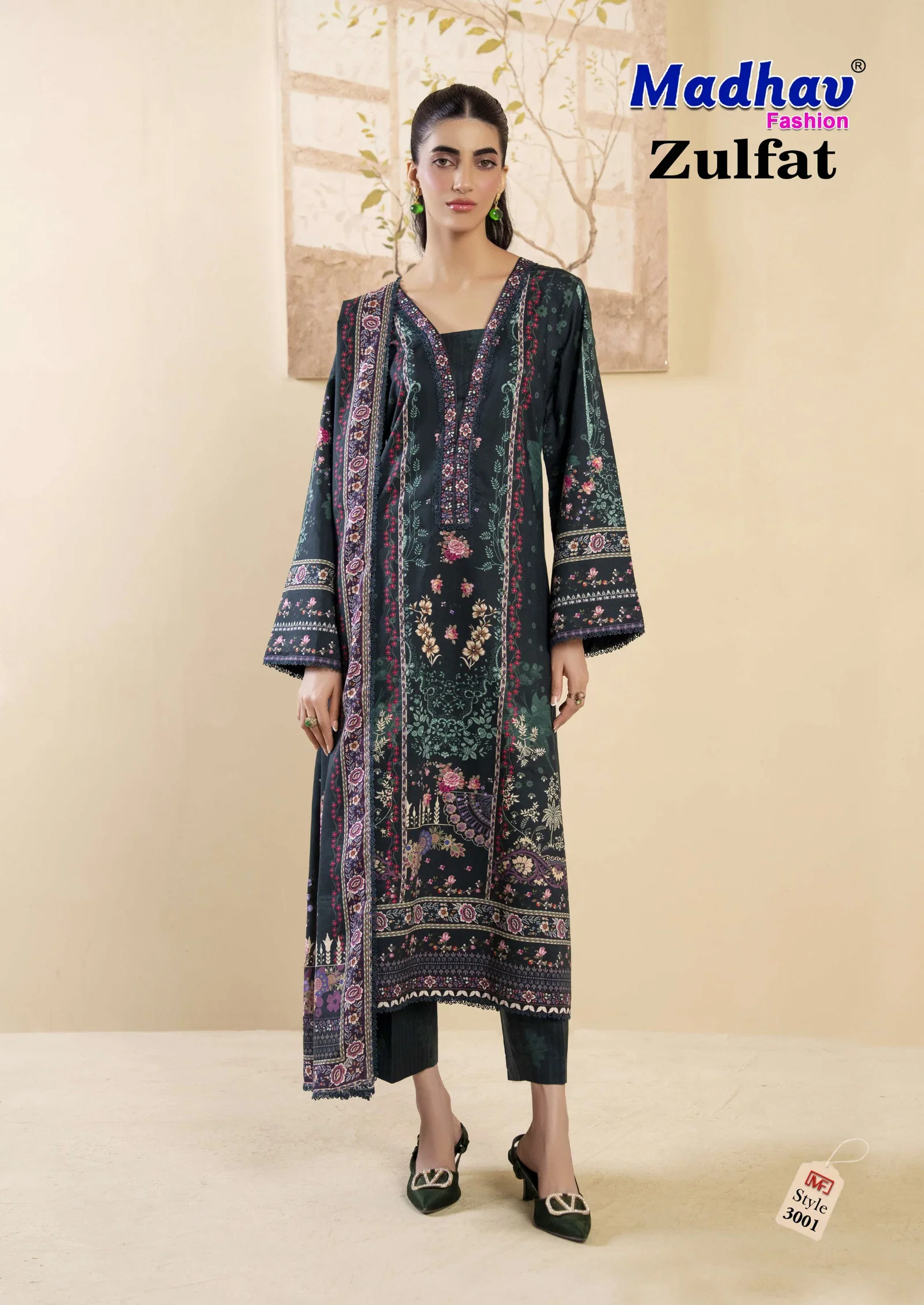 Madhav Zulfat Vol 3 Lawn Cotton Karachi Dress Material Collection