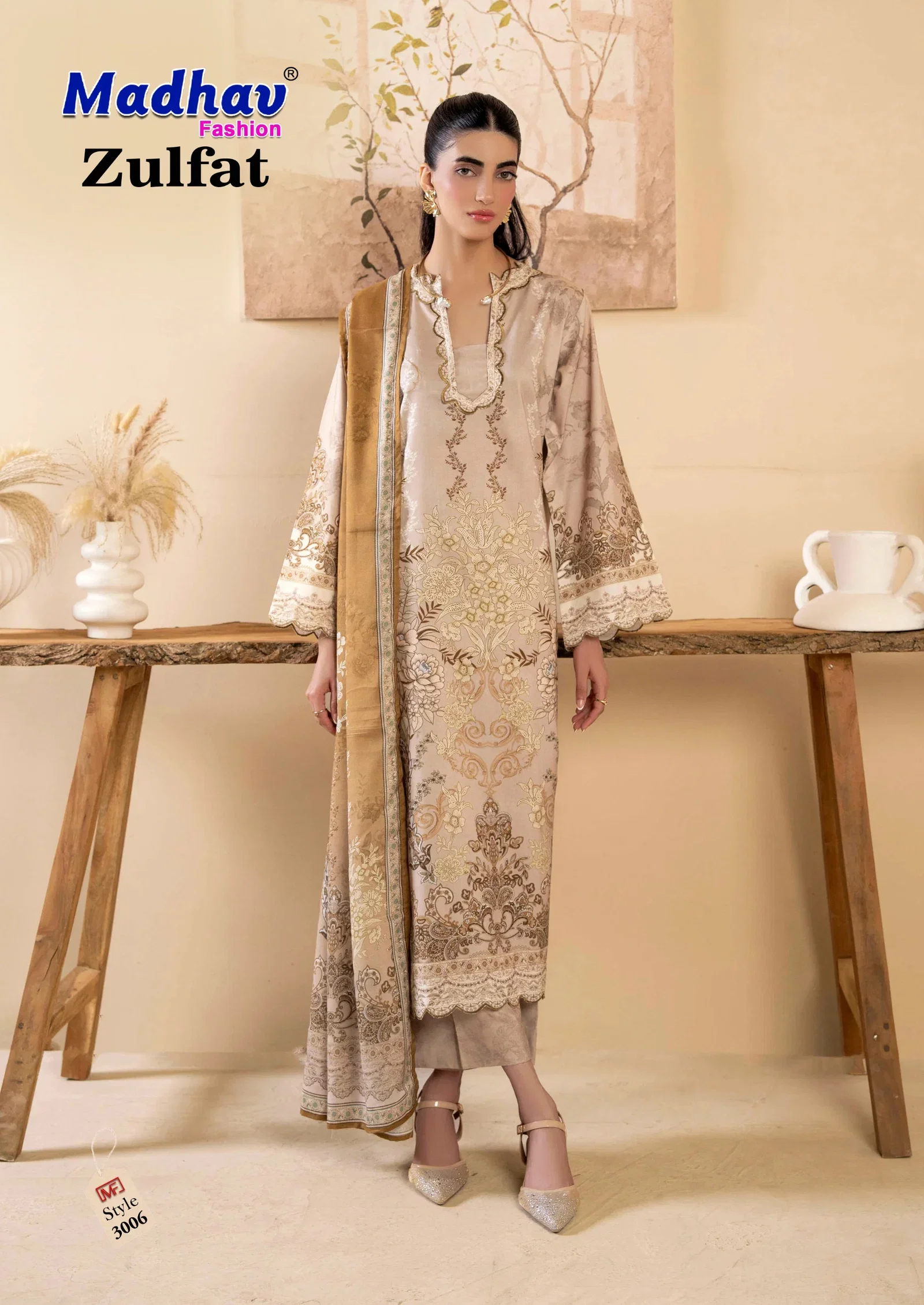 Madhav Zulfat Vol 3 Lawn Cotton Karachi Dress Material Collection