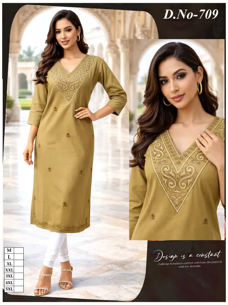 Fancy Vatican 02 Cotton Designer Kurti Collection