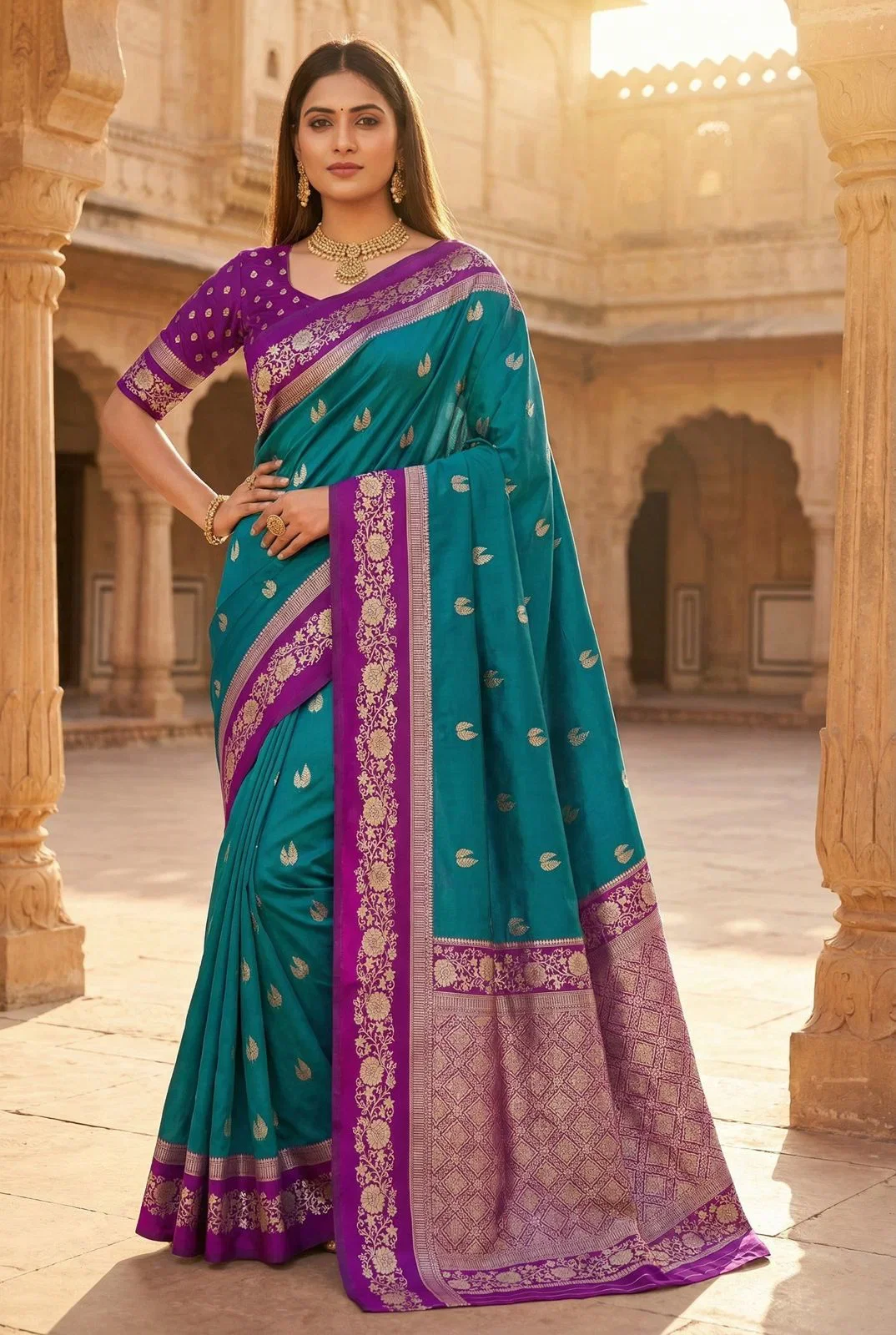 Mb 6080 Soft Banarasi Silk Zari Weaving Saree Collection