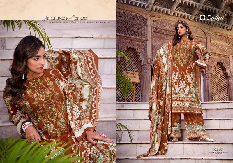 Zulfat Dilruba Vol 2 Rayon With Handwork Designer Dress Material