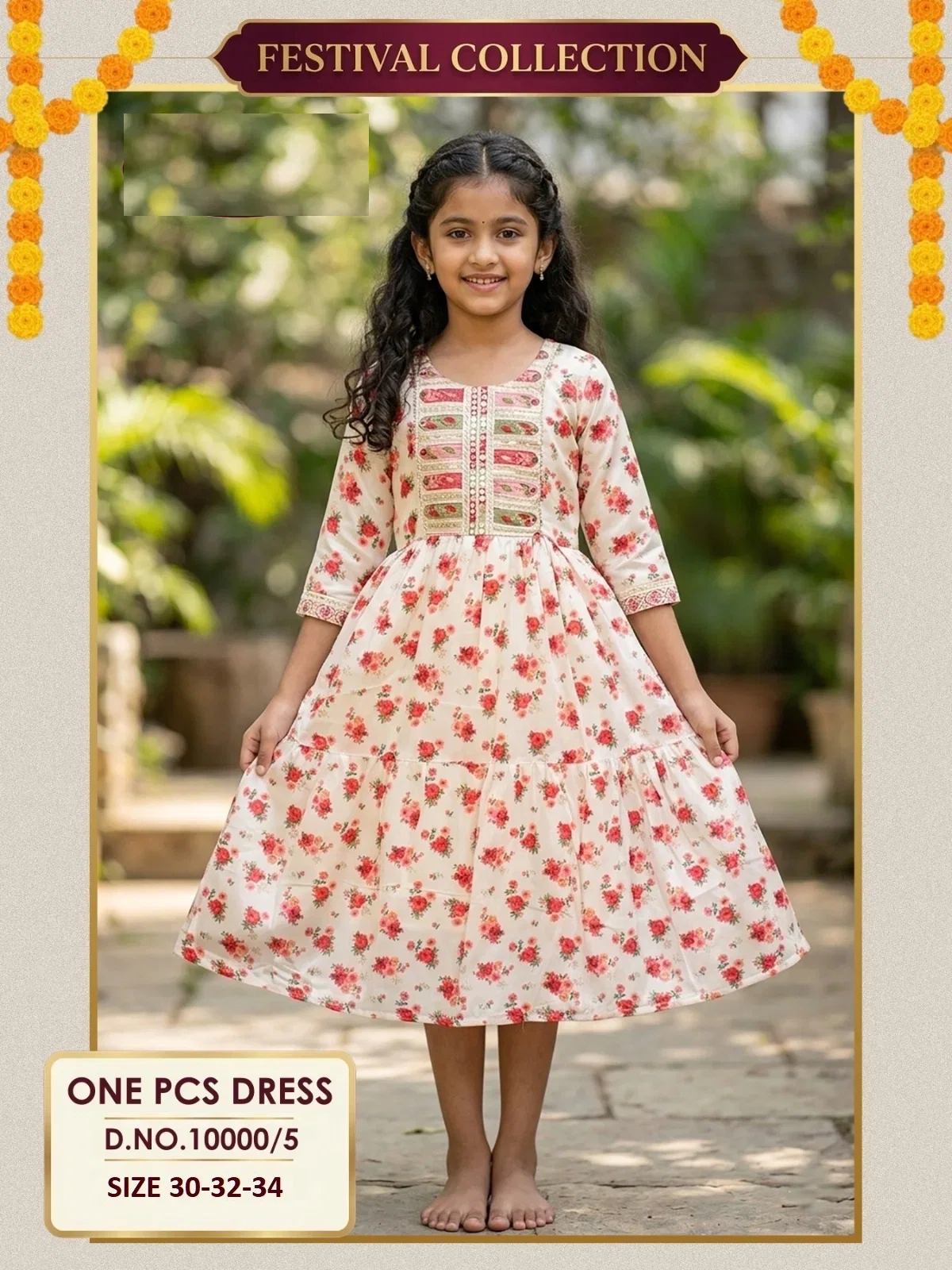 New Summer Vol 1 Chinon Digital Printed Kids Wear One Piece Collection