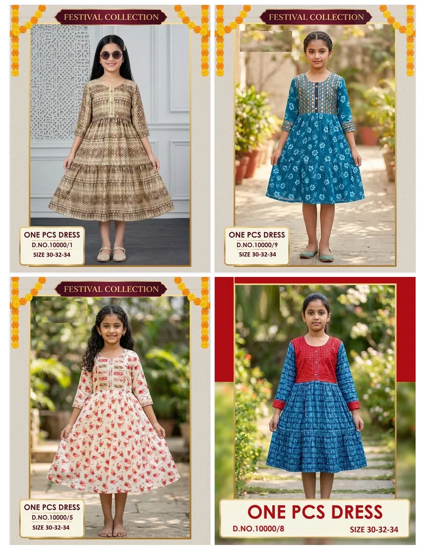 New Summer Vol 1 Chinon Digital Printed Kids Wear One Piece Collection