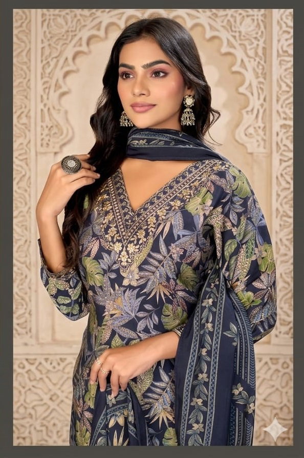 Lekha Sal 20 Premium Quality Embroidery Kurti Bottom With Dupatta