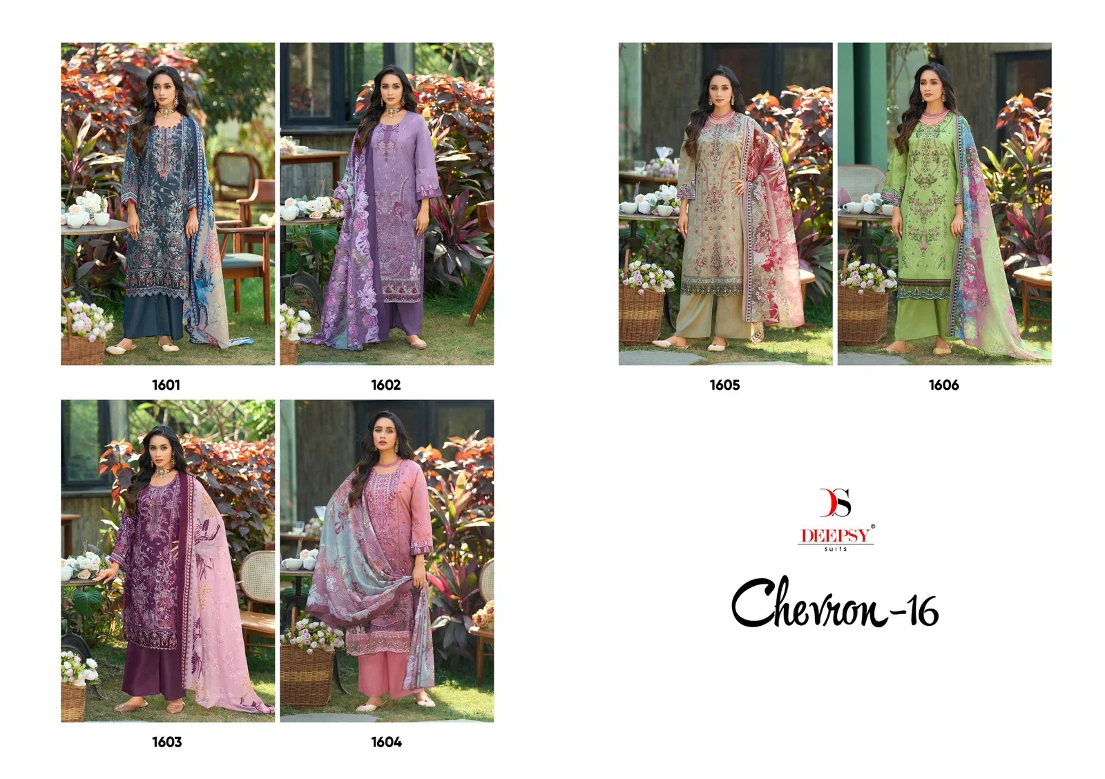 Deepsy Chevron Vol 16 Cotton Dupatta Cotton Embroidered Salwar Kameez Collection