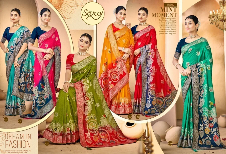 Saroj Gulaboo Dola Saroski Vol 1 Dola Silk Saree Collection