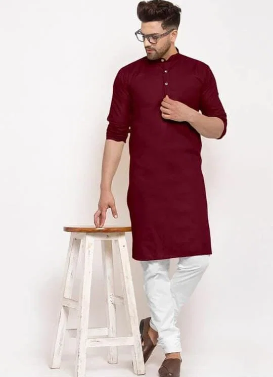 Lekha Sal 21 Cotton Plain Mens Kurta Collection
