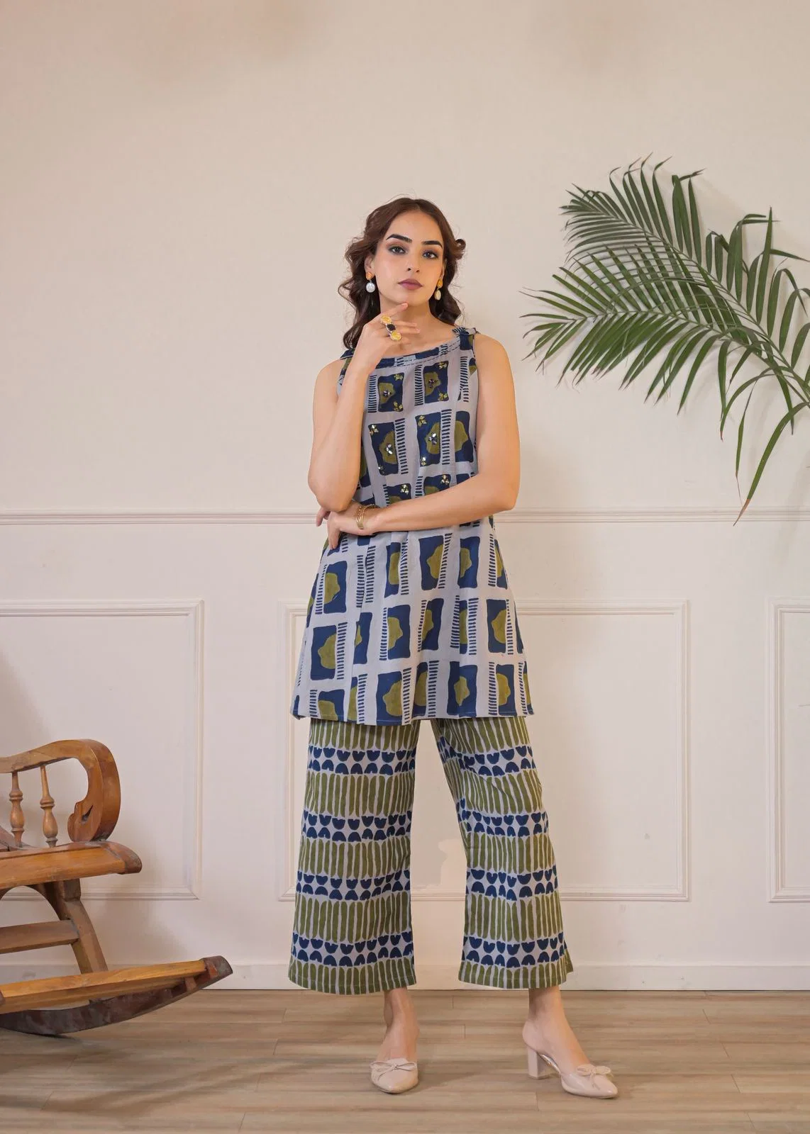 Naisha K 862 Cotton Flex Printed Co Ords Set Collection