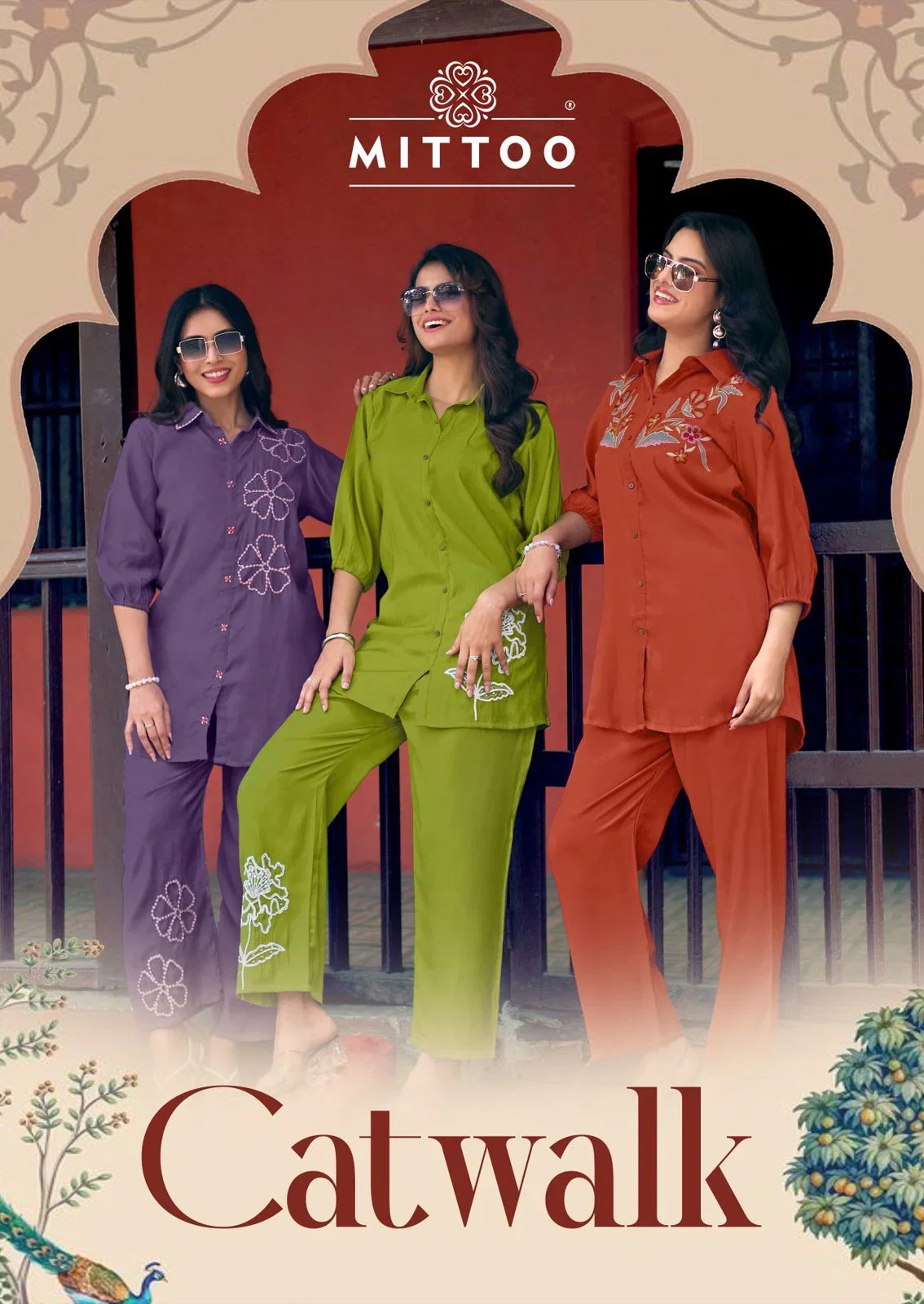 Mittoo Catwalk Viscose Weaving Co Ord Set Collection