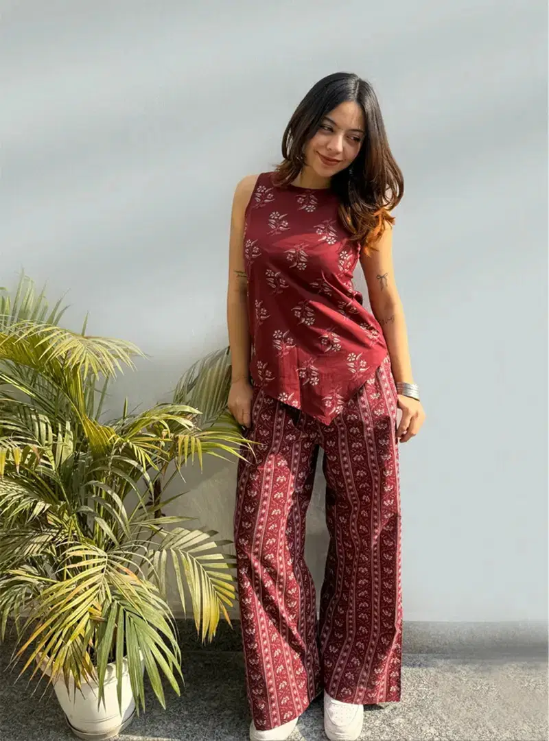 Twisha 01 Rayon Printed Casual Wear Top And Bottom Collection