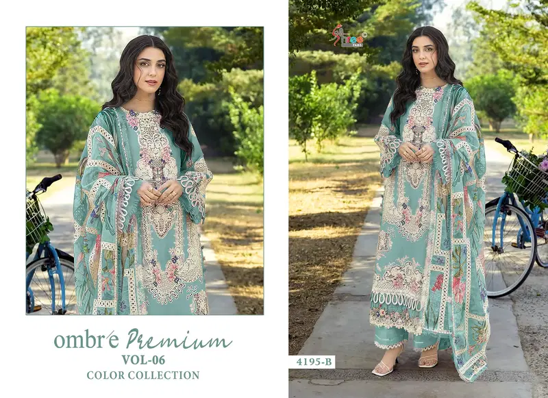 Shree Ombre Premium Vol 6 Color Collection Kota Doriya Dupatta Pakistani Salwar Kameez