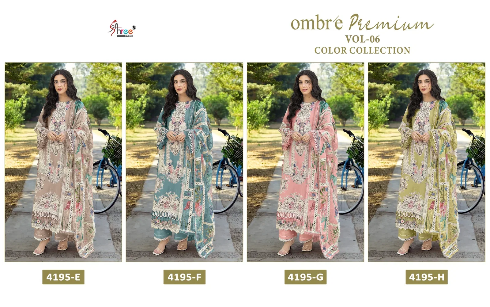 Shree Ombre Premium Vol 6 Color Collection Cotton Dupatta Pakistani Salwar Kameez