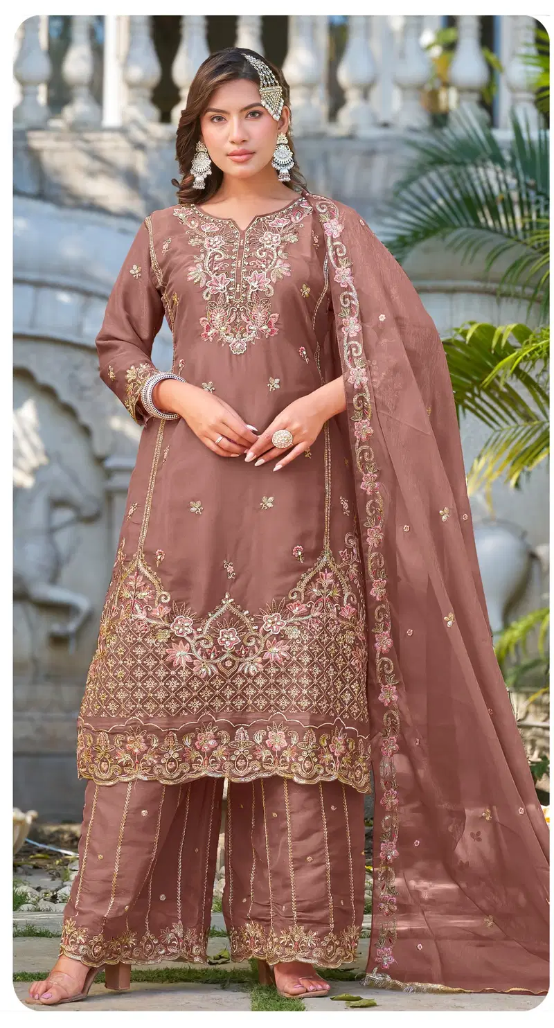 Zorista 10061 A To D Mose Silk Embroidered Salwar Kameez