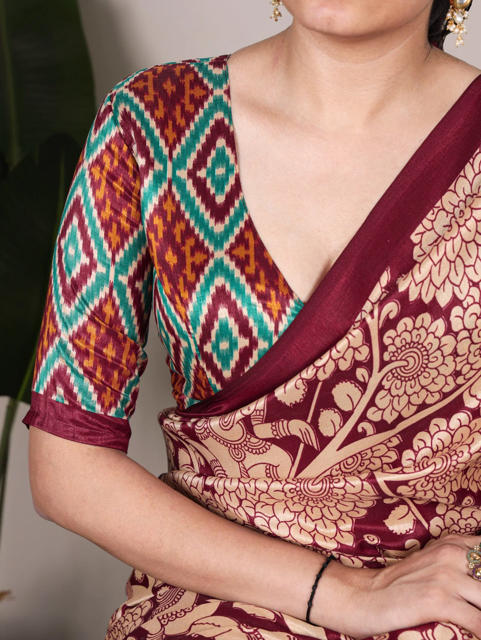 Lekha YF 7301 Tasar Silk Kalamkari Printed Saree Collection