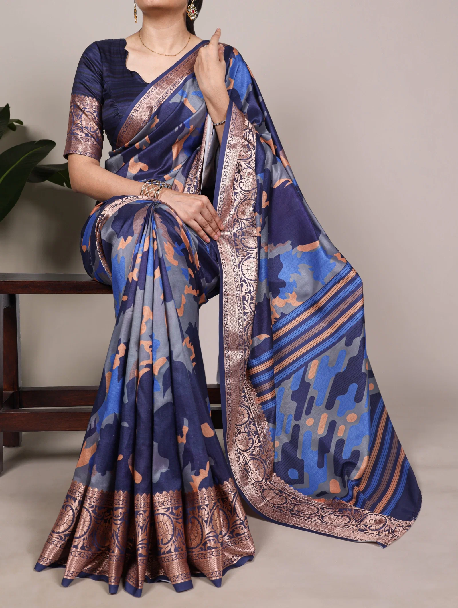 Lekha YF 7059 Tasar Silk Printed Casual Wear Saree Collection
