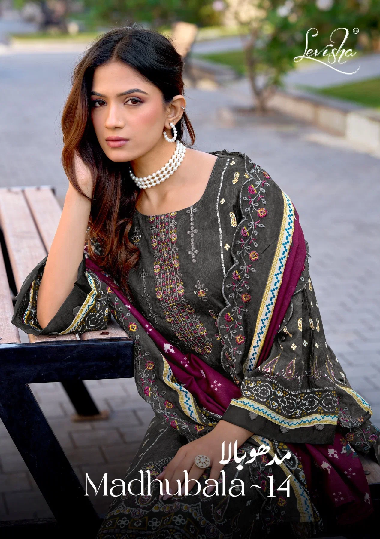 Levisha Madhubala Vol 14 Cambric Lawn Cotton Embroidered Dress Material