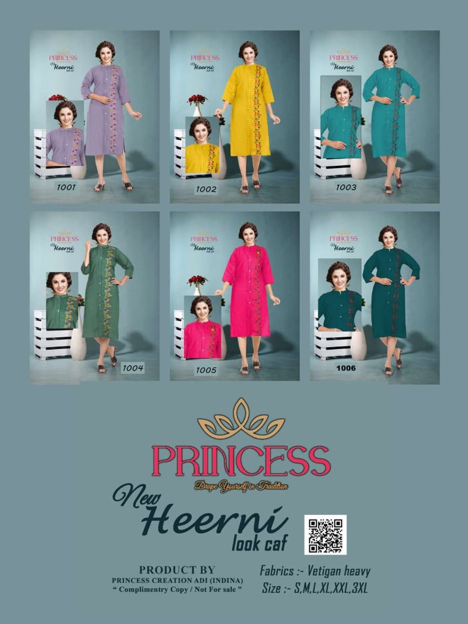 Princess New Heerni Vetican Silk Kurti Collection