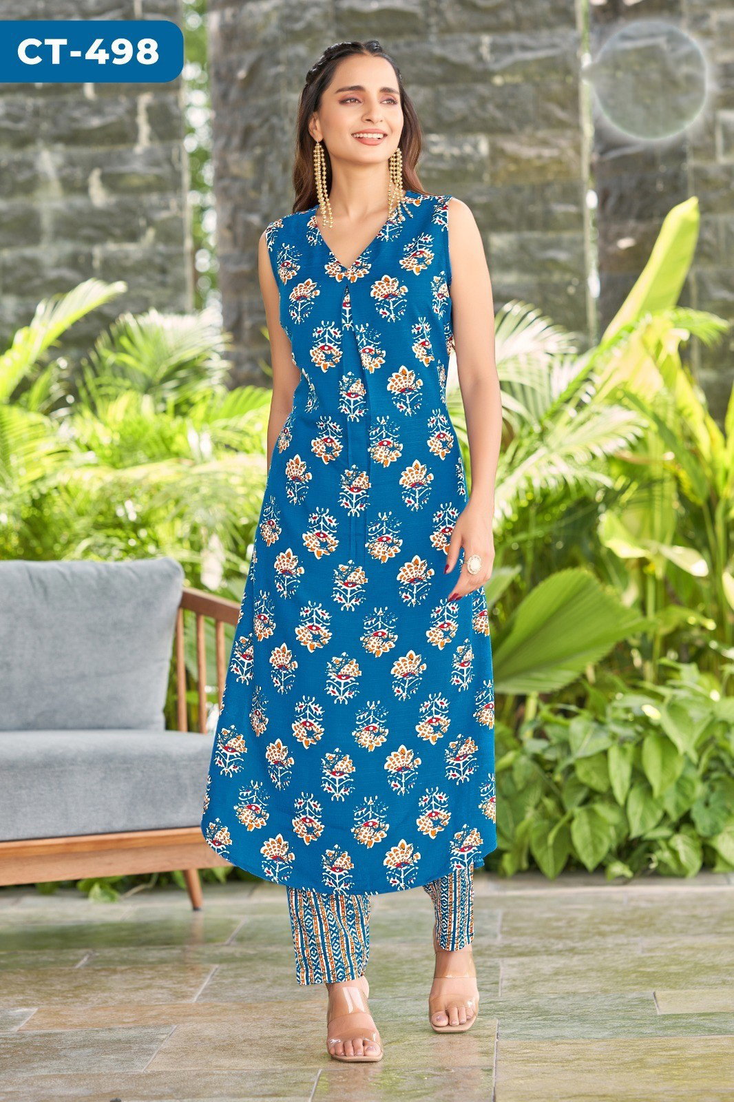 Ctz Sarvamangala Poly Cotton Kurta With Bottom Collection
