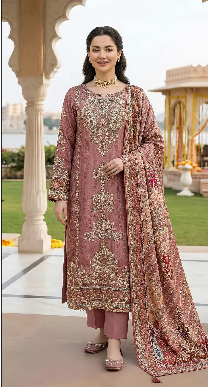 Shree Kt 335 Viscose Muslin Digital Printed Salwar Kameez