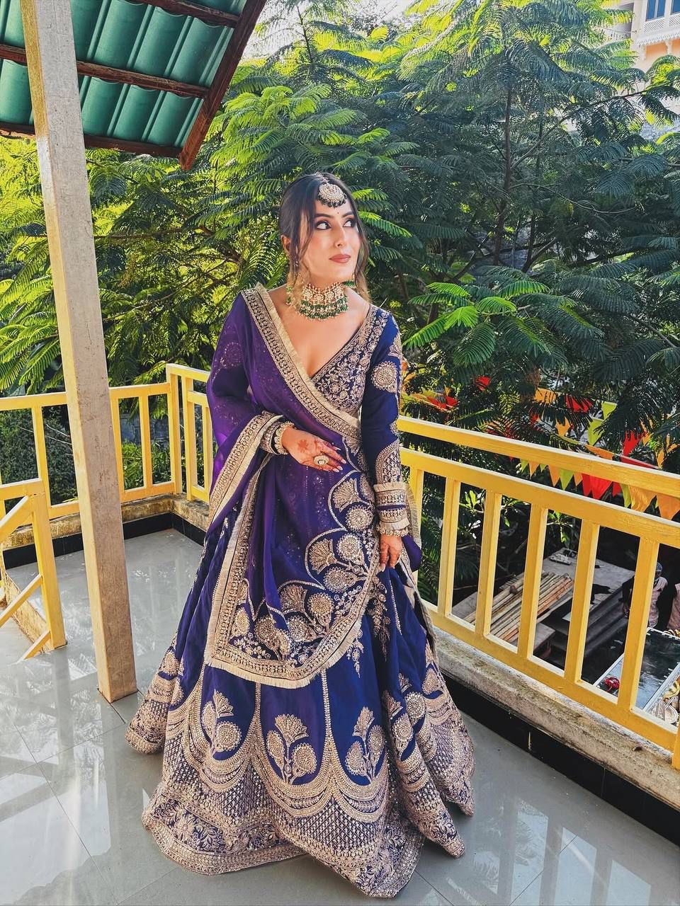 Glory QRC 398 Foux Gorgette Lehengha Choli