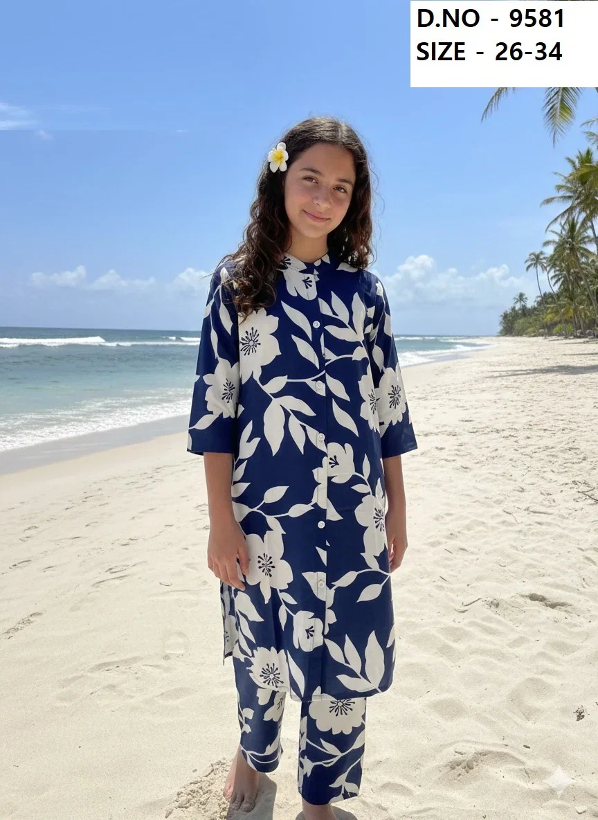 Summer 9580 To 9581 Rayon Kids Wear Co Ord Set Collection