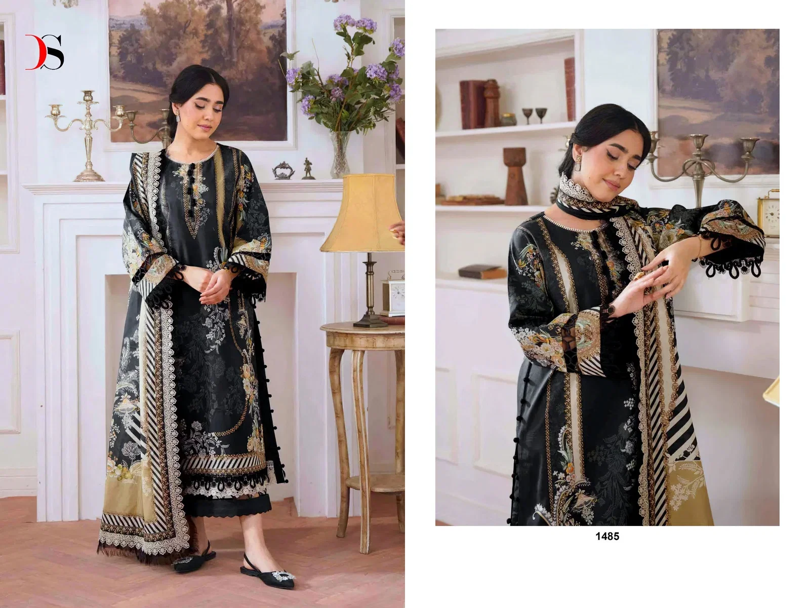 Deepsy Jade Jal Insert Nx Cotton Dupatta Cotton Pakistani Salwar Kameez
