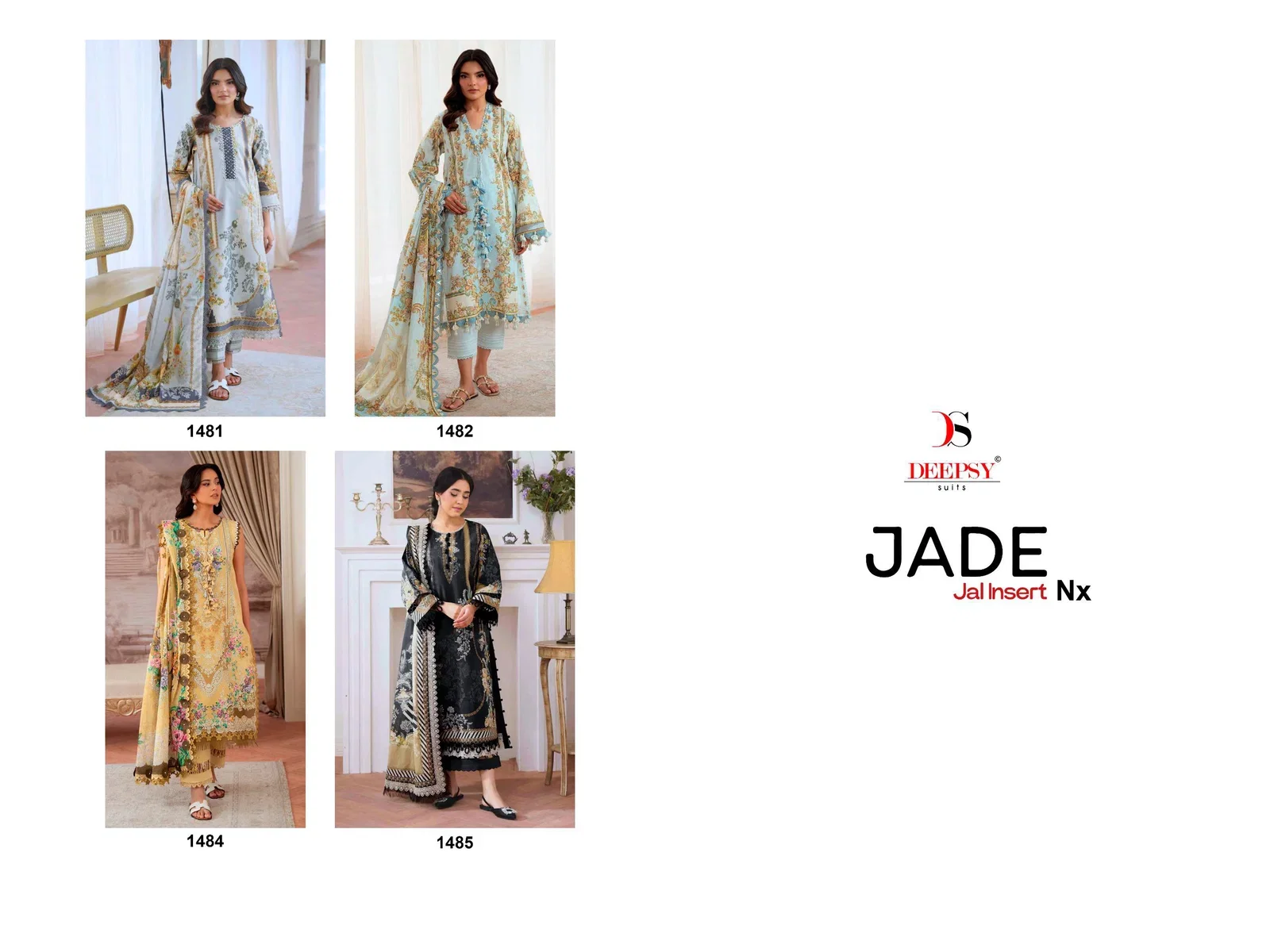 Deepsy Jade Jal Insert Nx Cotton Dupatta Cotton Pakistani Salwar Kameez