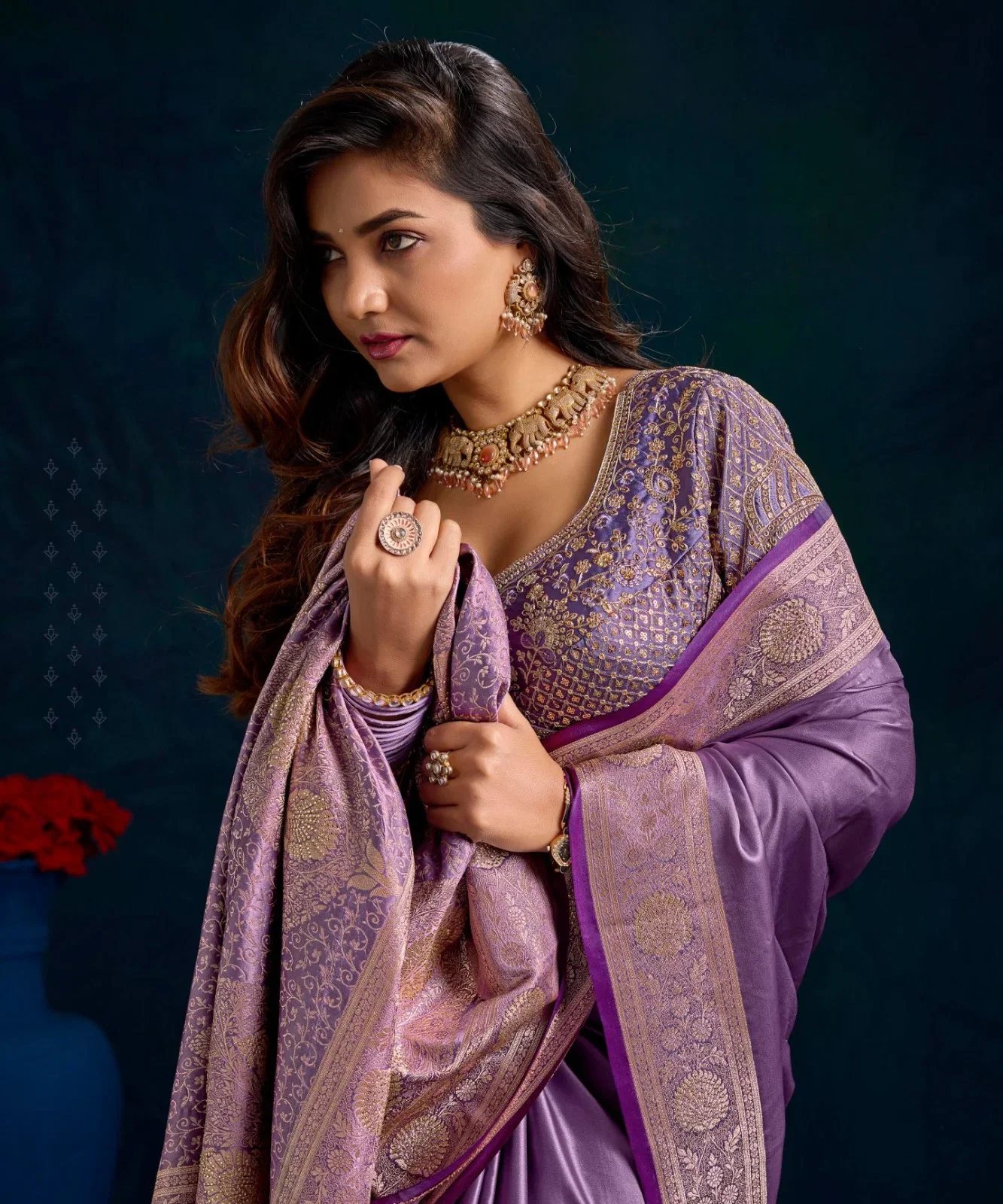Lt Mango Vol 2 Top Dyed Weaving With Embroidered Saree Collection