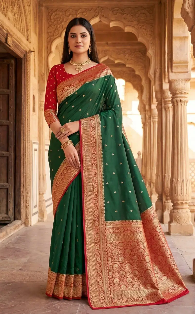 Mb 6079 Soft Banarasi Silk Zari Weaving Saree Collection