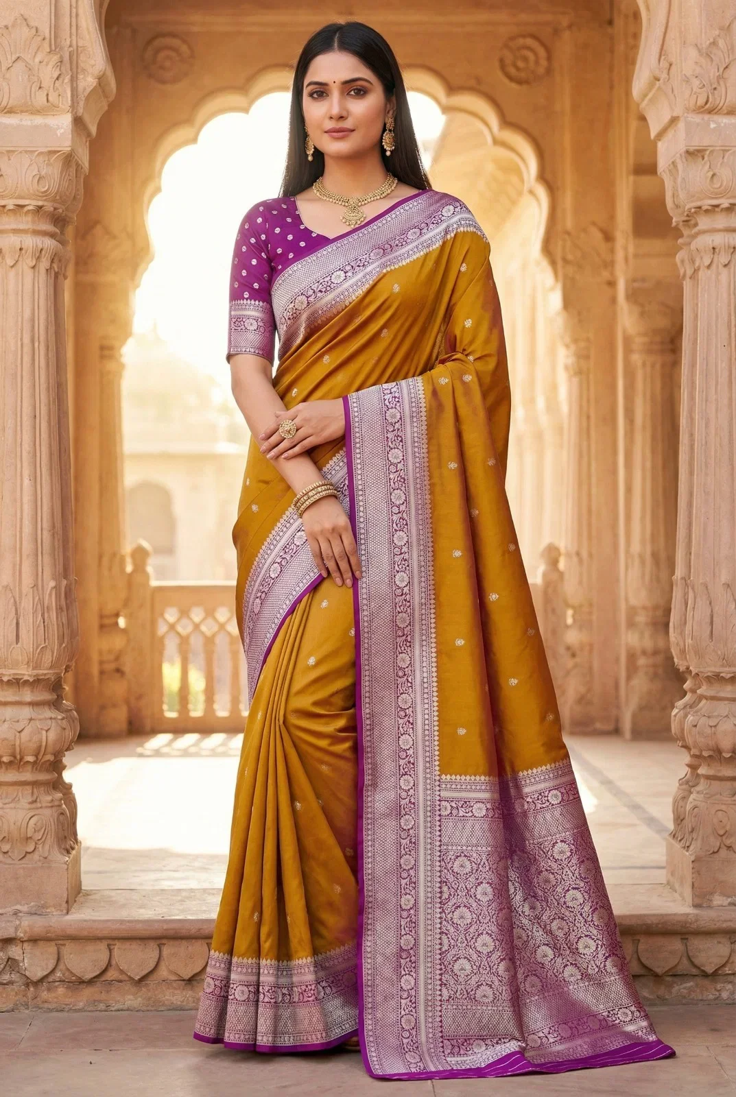Mb 6079 Soft Banarasi Silk Zari Weaving Saree Collection