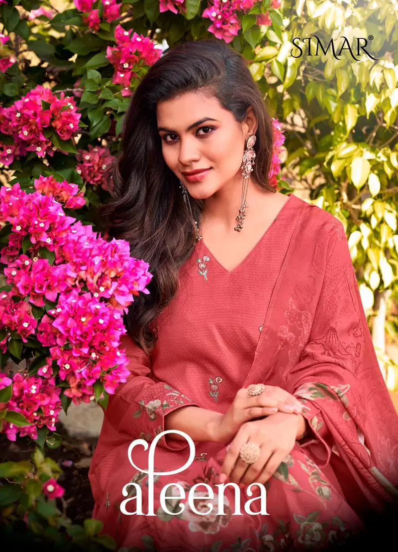 Simar Glossy Aleena Cotton Embroidered Salwar Kameez