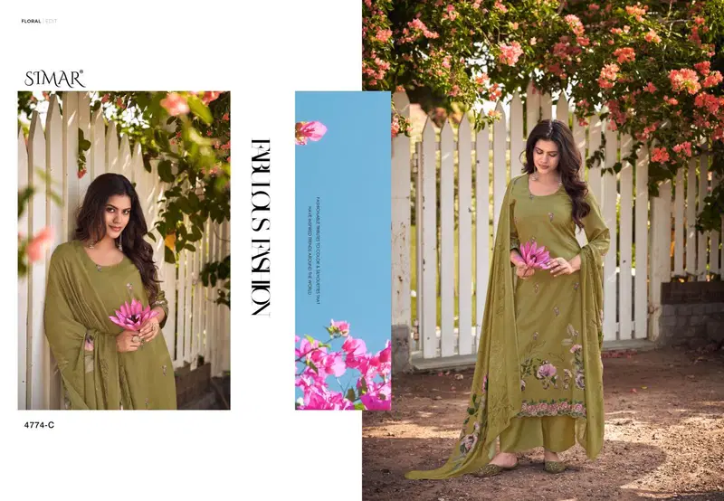 Simar Glossy Aleena Cotton Embroidered Salwar Kameez