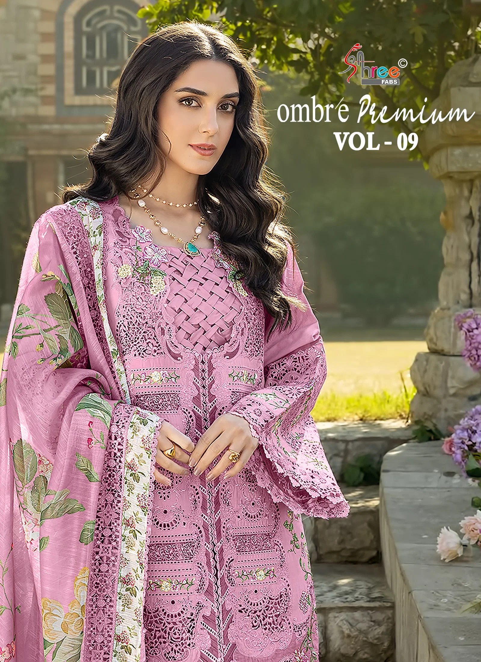 Shree Ombre Premium Vol 9 Cotton Mal Dupatta Cotton Pakistani Salwar Kameez
