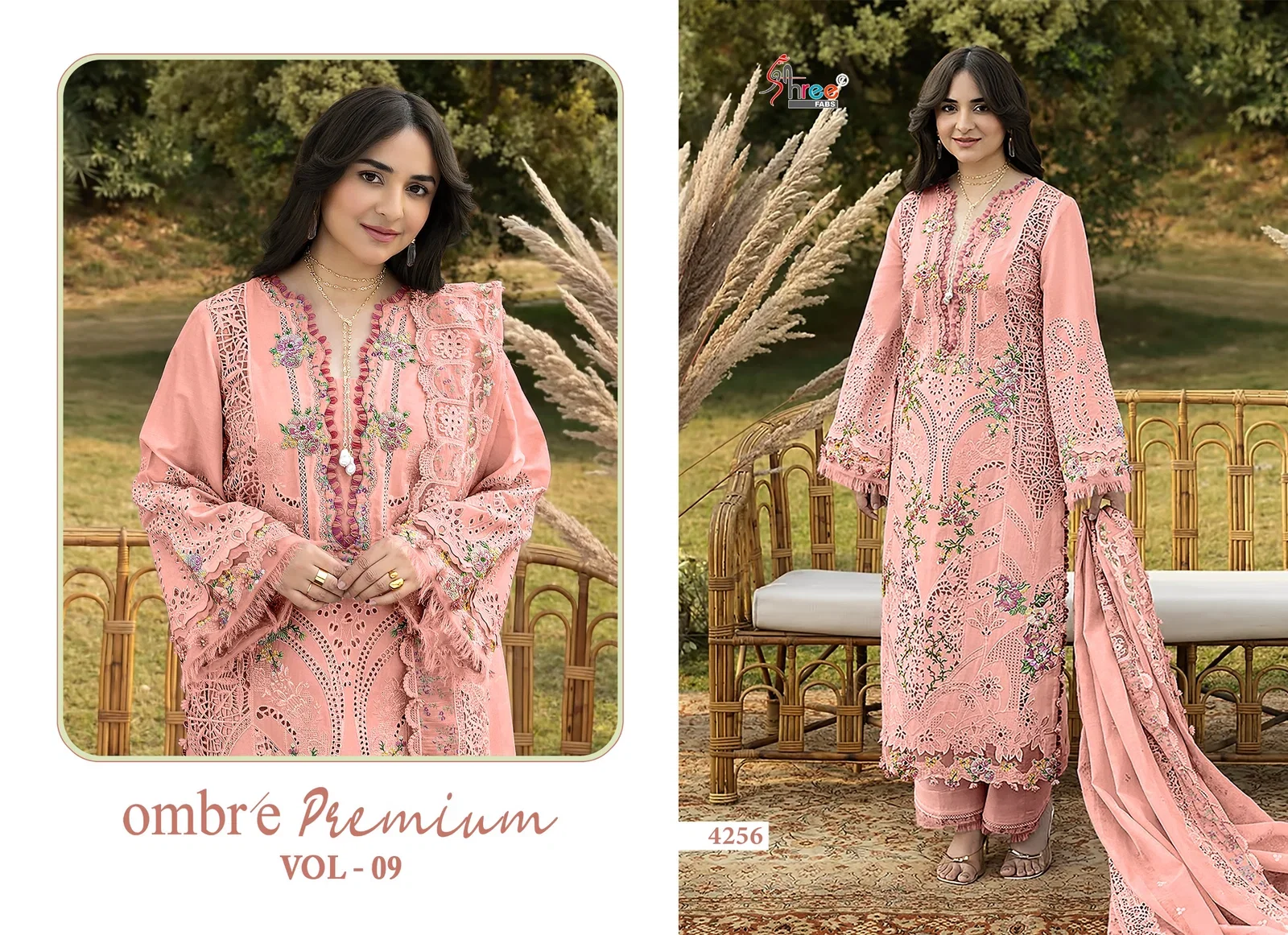 Shree Ombre Premium Vol 9 Cotton Mal Dupatta Cotton Pakistani Salwar Kameez