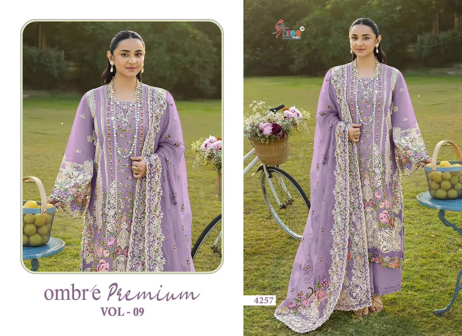 Shree Ombre Premium Vol 9 Cotton Mal Dupatta Cotton Pakistani Salwar Kameez
