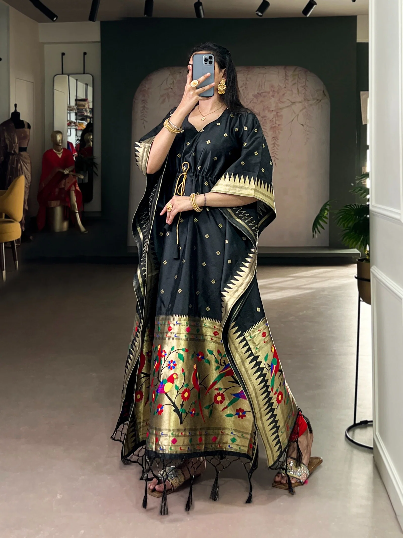 Lekha YF 3803 Jacquard Zari Weaving Kaftan Collection