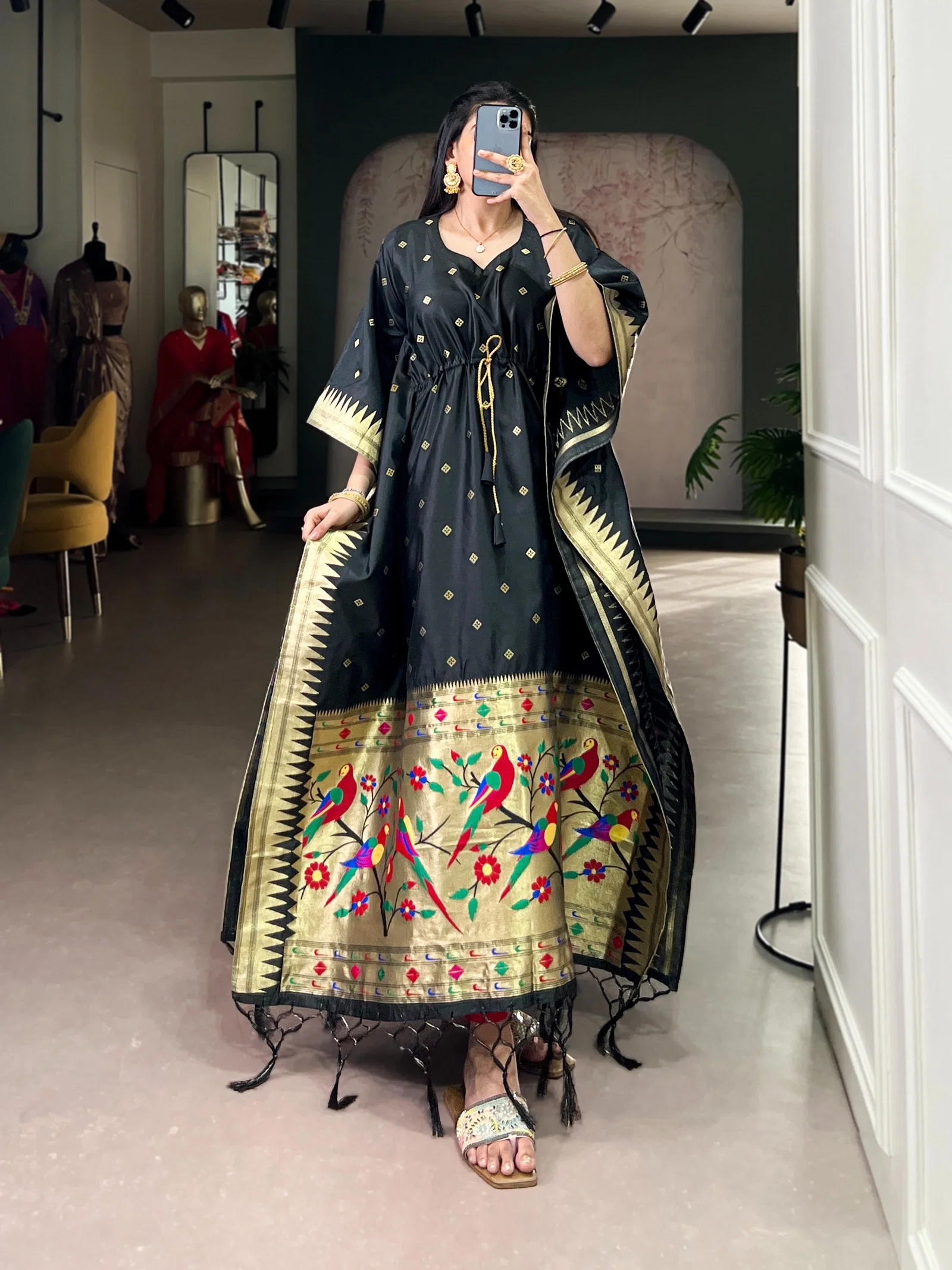 Lekha YF 3803 Jacquard Zari Weaving Kaftan Collection