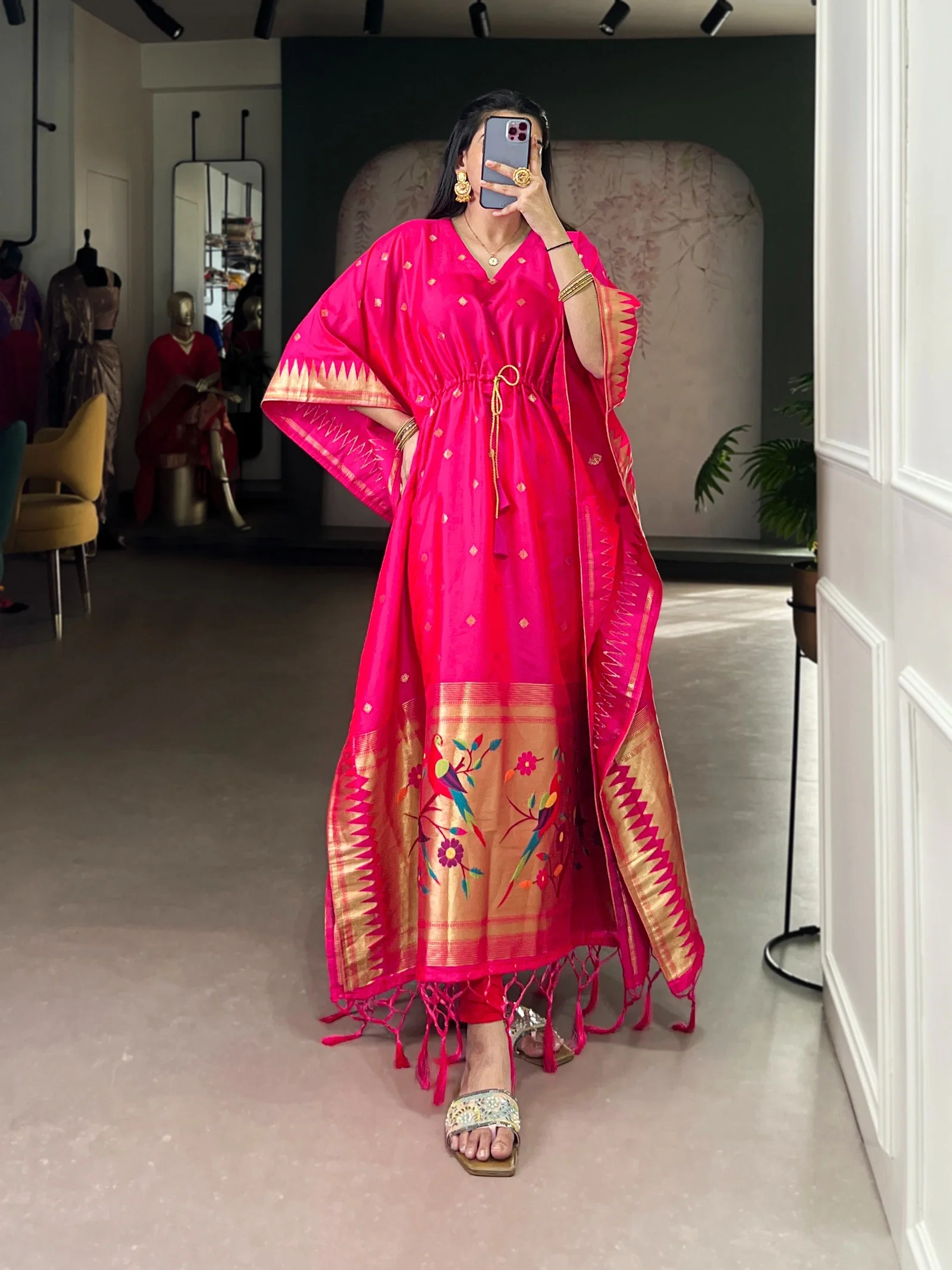 Lekha YF 3803 Jacquard Zari Weaving Kaftan Collection