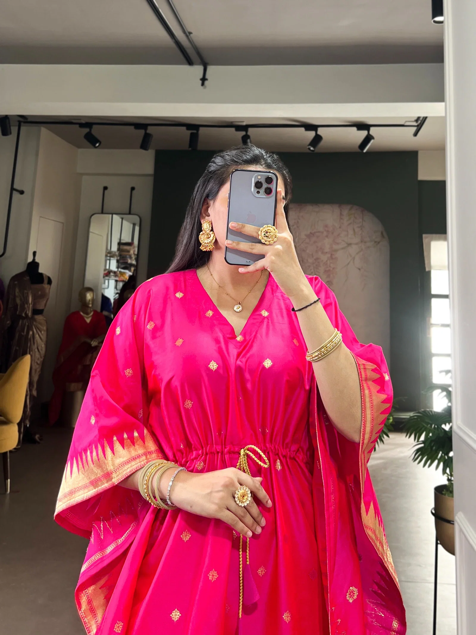 Lekha YF 3803 Jacquard Zari Weaving Kaftan Collection