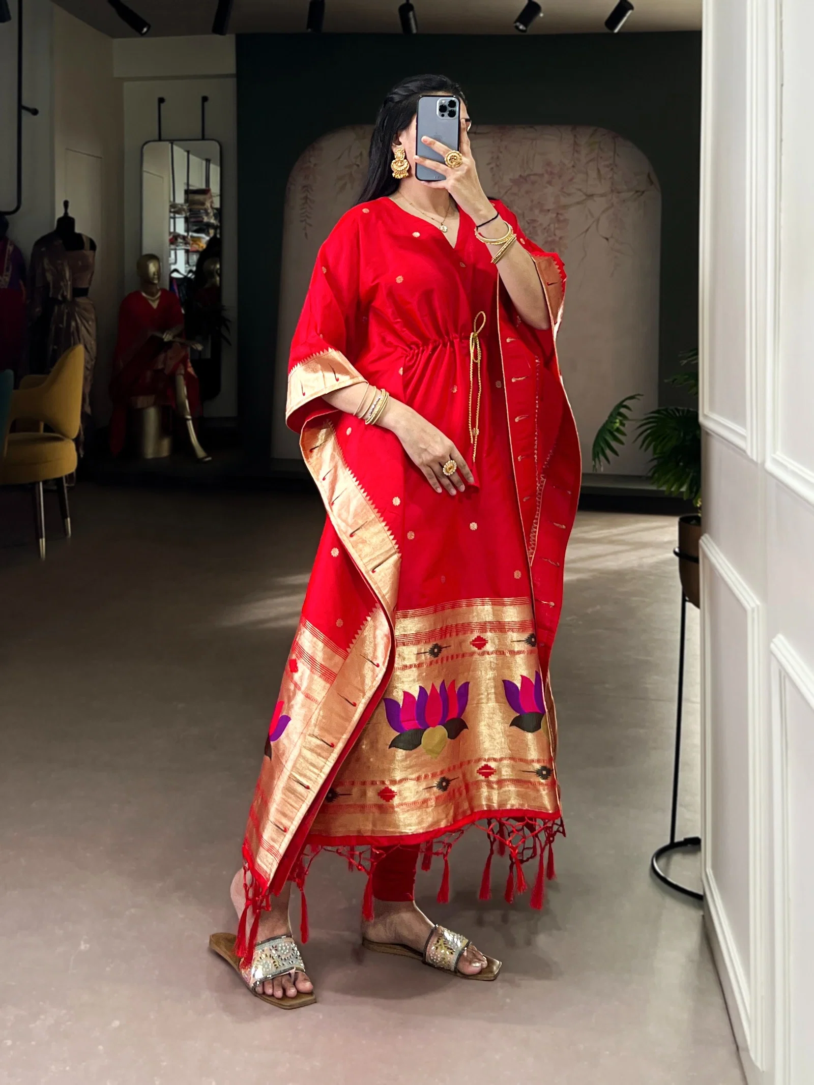 Lekha YF 3803 Jacquard Zari Weaving Kaftan Collection