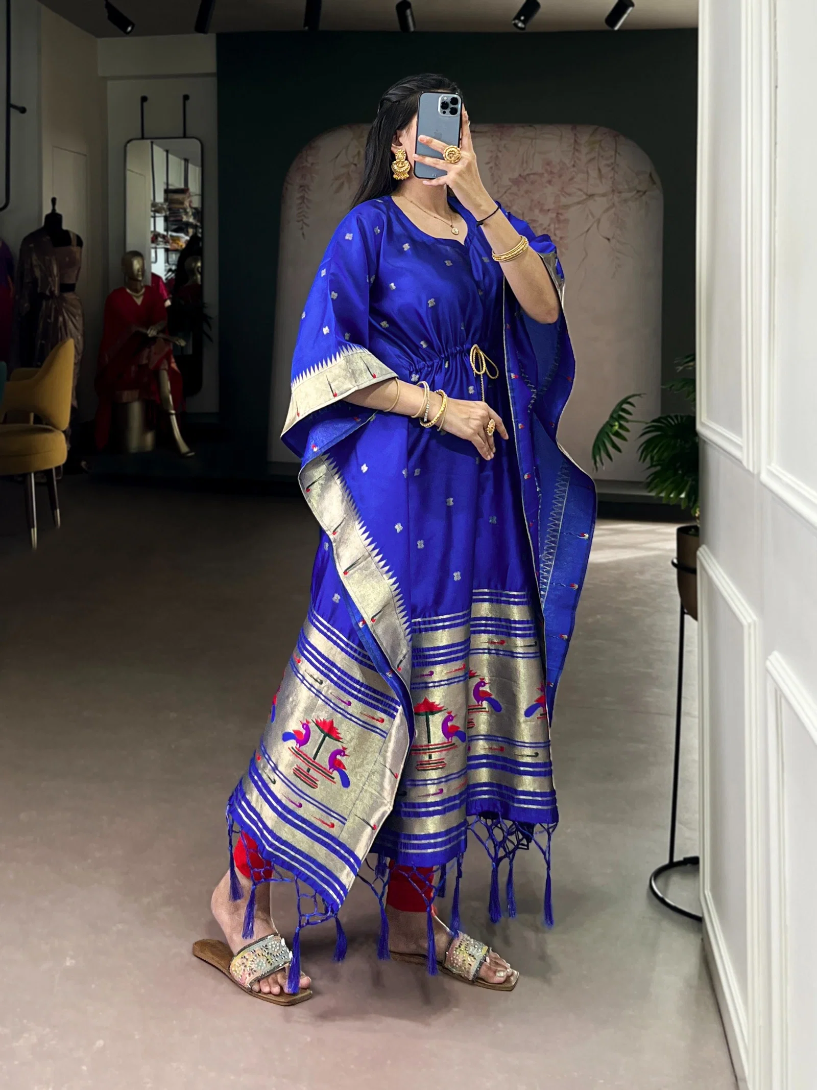 Lekha YF 3803 Jacquard Zari Weaving Kaftan Collection