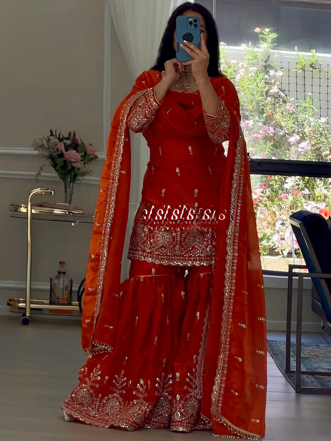 Glory KD 1601 JMC Silk Top With Sharara And Dupatta Set