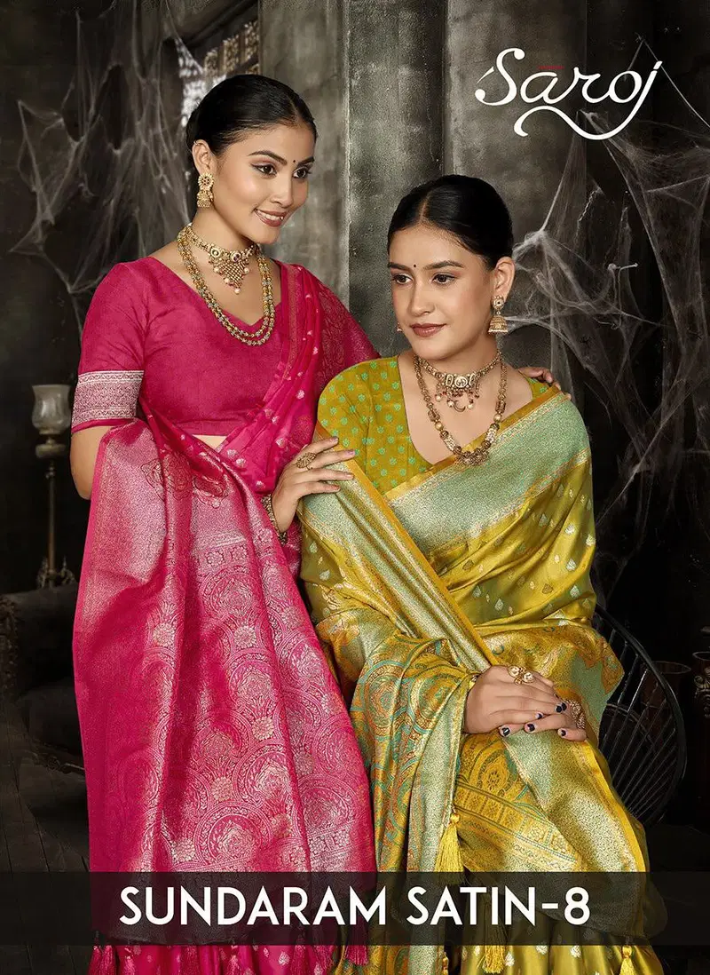Saroj Sundaram Satin Silk Vol 8 Satin Silk Saree Collection