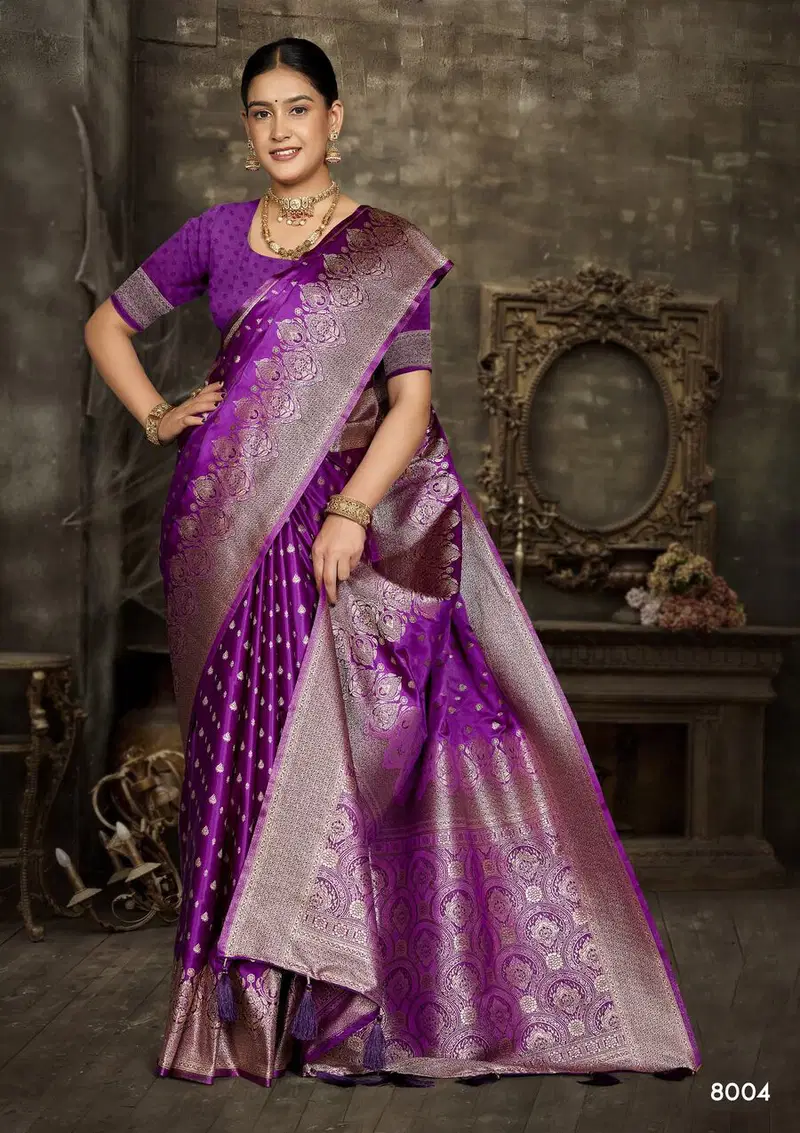 Saroj Sundaram Satin Silk Vol 8 Satin Silk Saree Collection