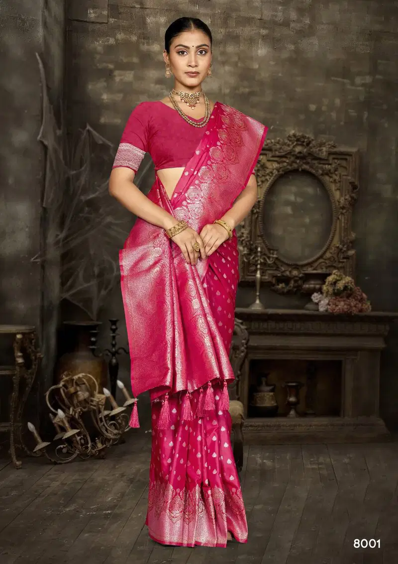 Saroj Sundaram Satin Silk Vol 8 Satin Silk Saree Collection
