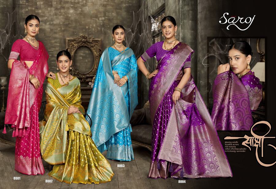 Saroj Sundaram Satin Silk Vol 8 Satin Silk Saree Collection