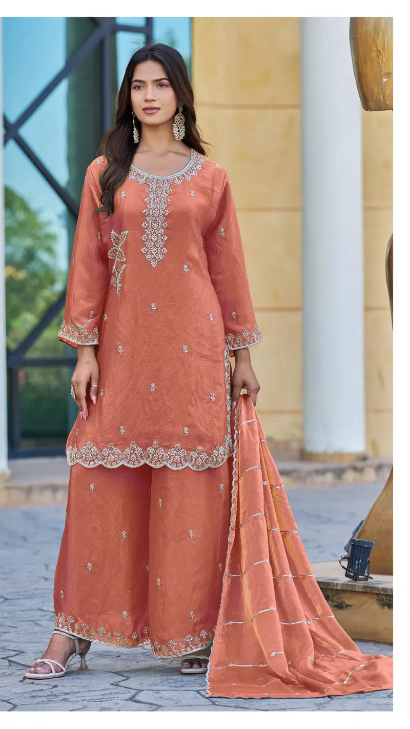 Deepsy D 3451 Readymade Fandy Satin Beats Worked Salwar Kameez