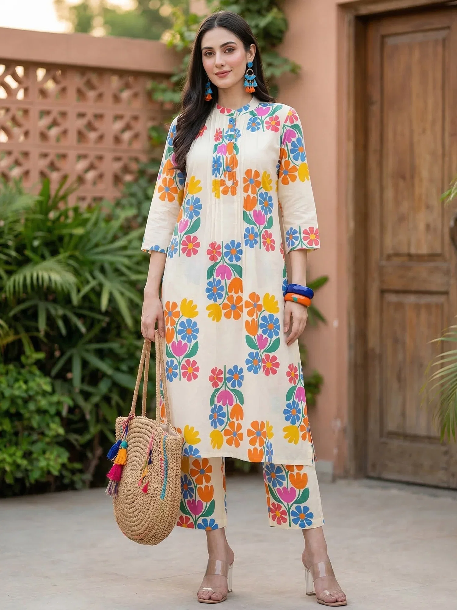 Indo Era 2647 Cotton Floral Printed Kurti With Bottom Collection