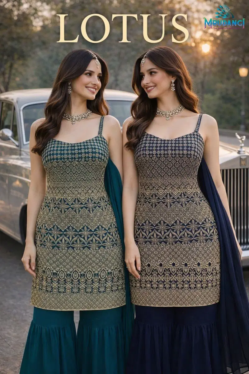Mrudangi Lotus Georgette Embroidered Salwar Kameez Collection