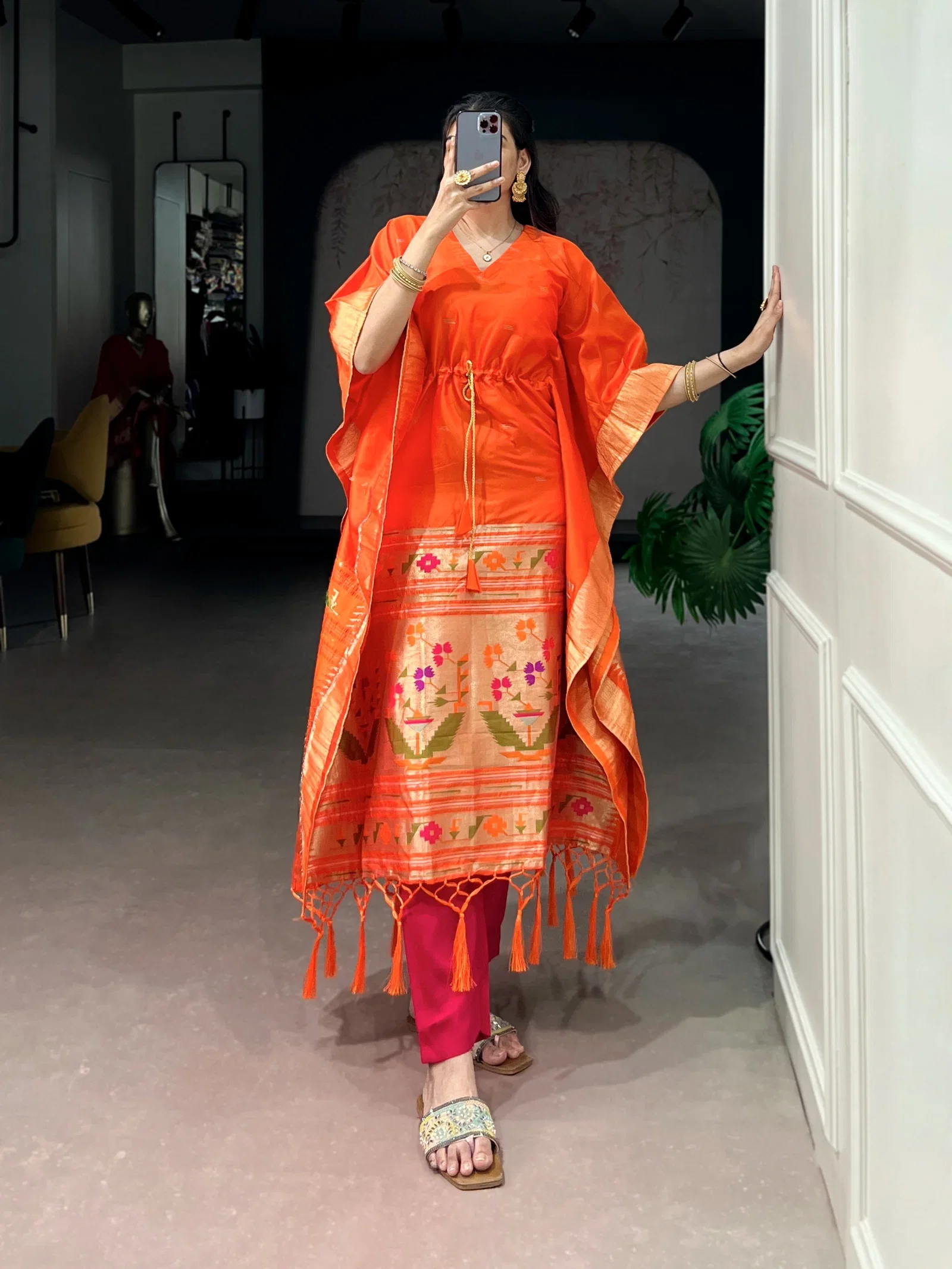 Lekha YF 3802 Jacquard Zari Weaving Kaftan Collection